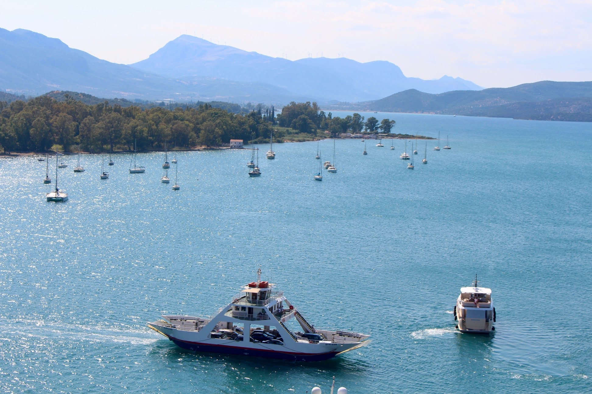 Sailing between islands